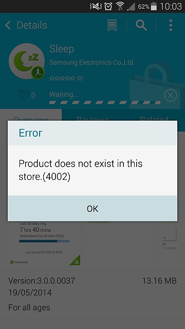 unable to download apps android